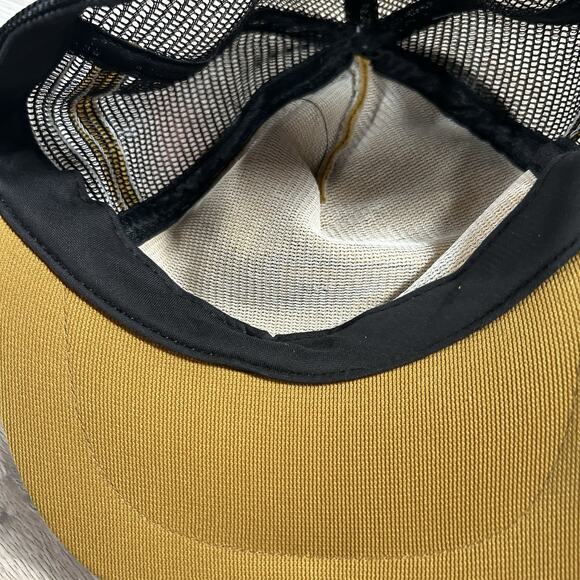 Vintage Georgia Tech Yellow Jackets Hat Snapback Trucker 3 Stripe Gold Black USA - Picture 7 of 9